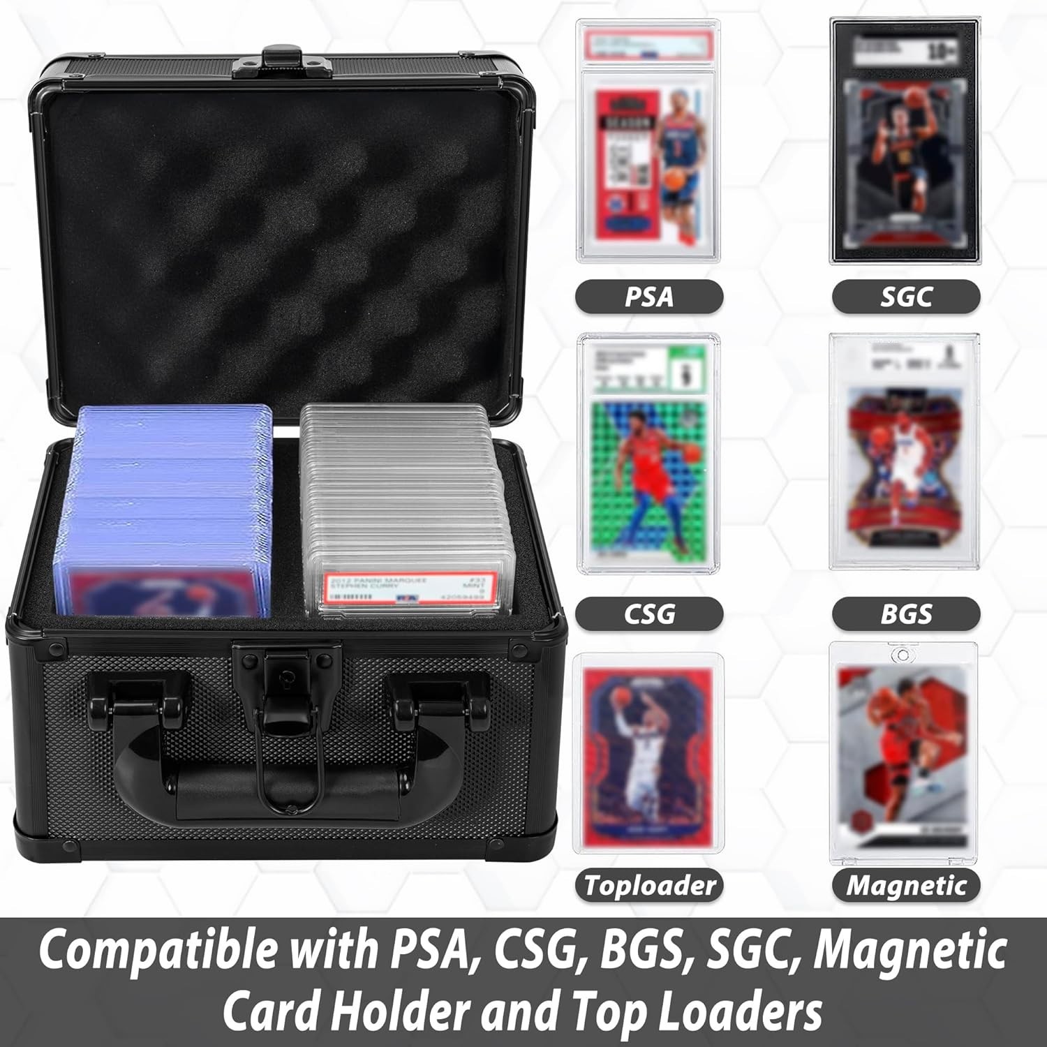 Compact and Durable Graded Card Case for 40+ Cards – Perfect for Collectors