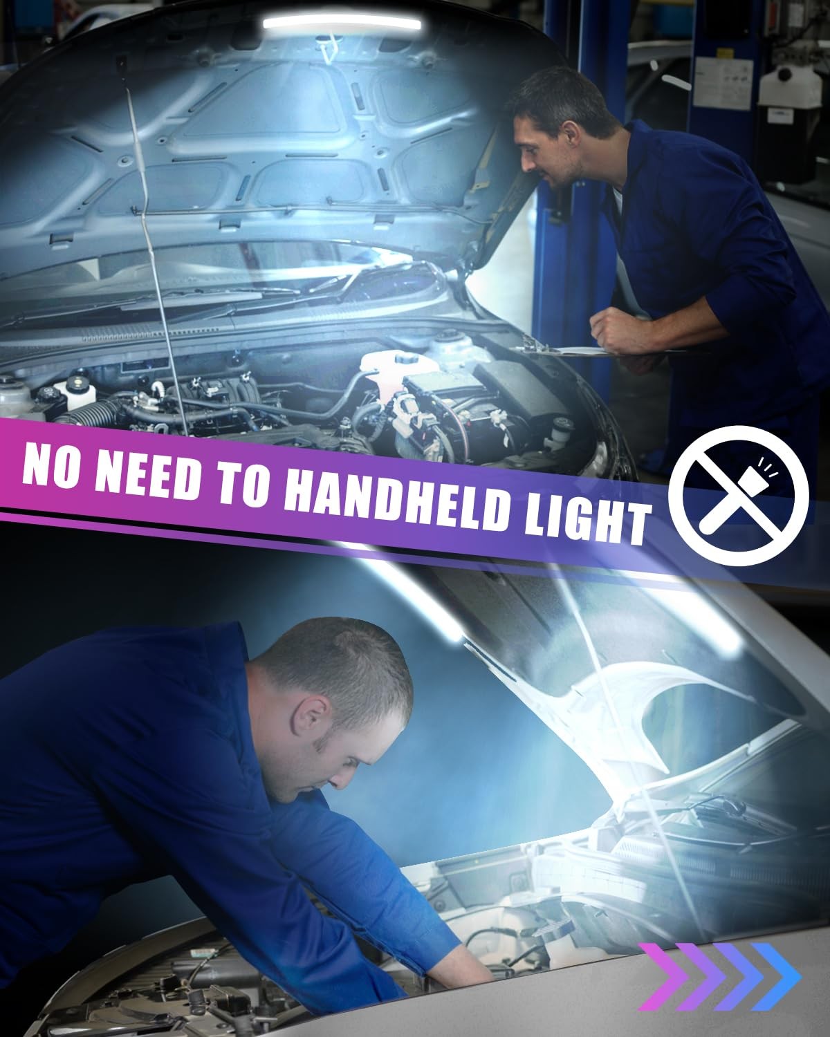 LED Under Hood Light Kit for Car Engine Bay – Universal 12V Auto Illumination