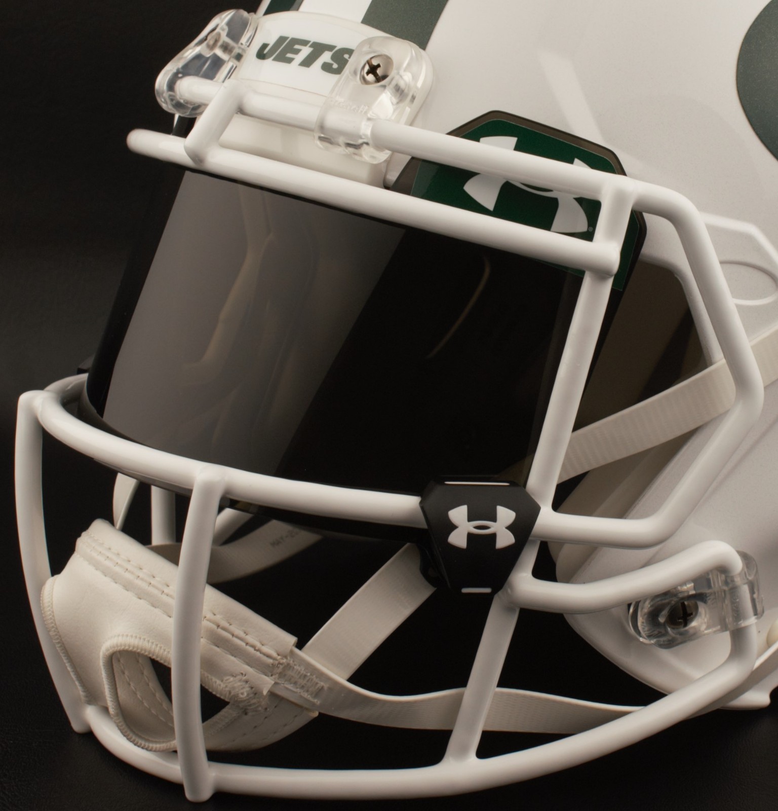 NEW YORK JETS NFL Football Helmet with BLACK-TINT Visor / Eye Shield