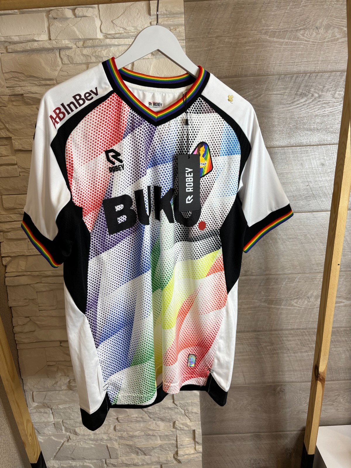 SC Telstar Spesial T-Shirt 2021-22 Pride Robey Size M #Alltogetherchallenge