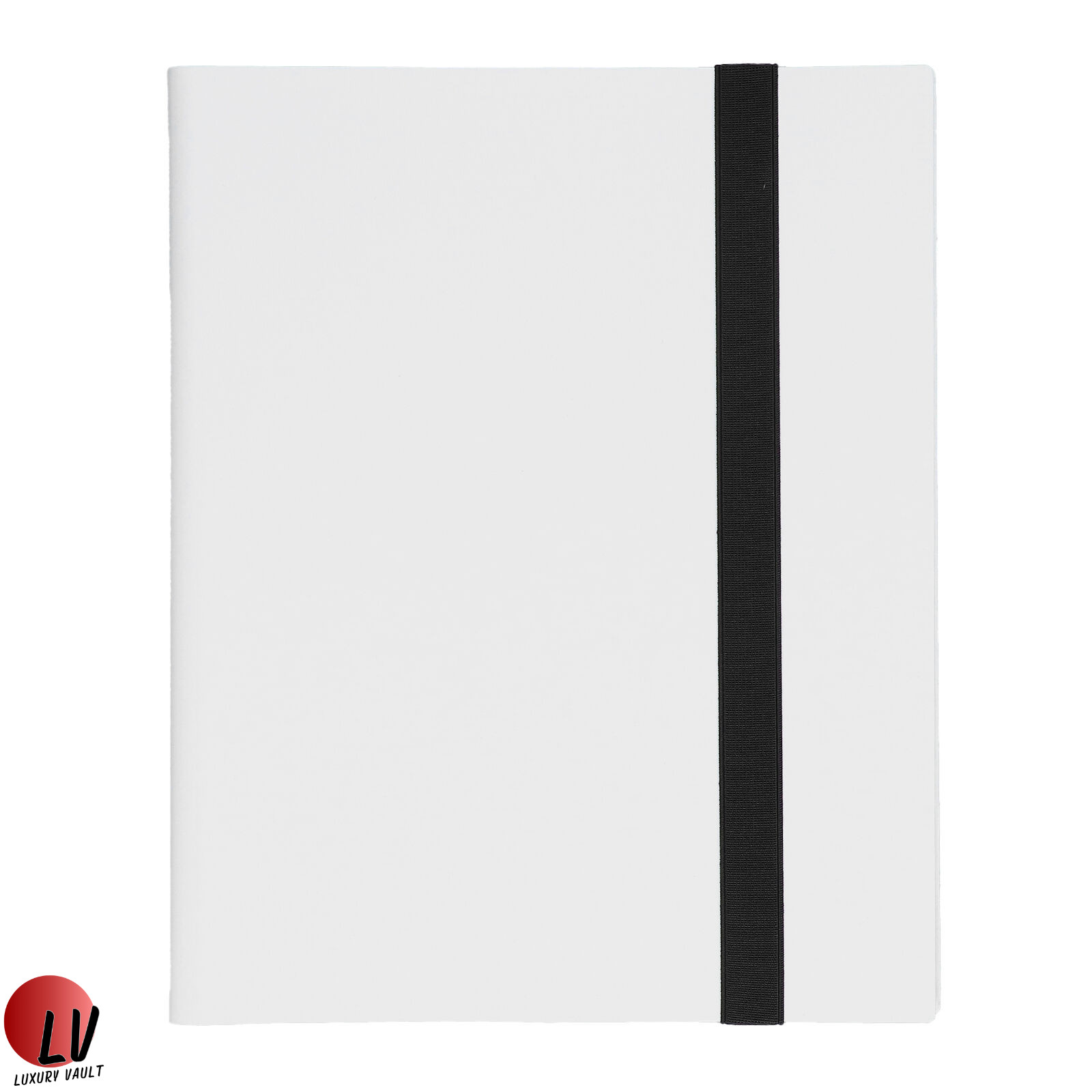 396 Card Pocket Binder with Elastic 9 Pocket Trading Cards Album Folder, White