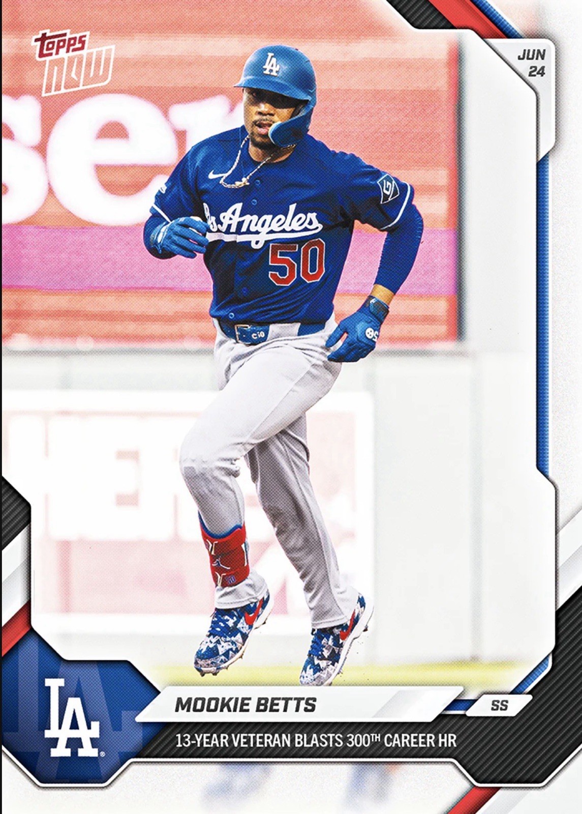 2026 Topps Now MLB #376 Mookie Betts Los Angeles Dodgers – PRESALE