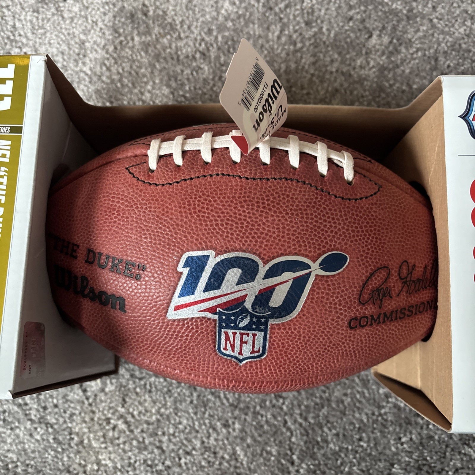 Daniel Jones NFL Colts QB Autographed Authentic Wilson NFL Football With COA