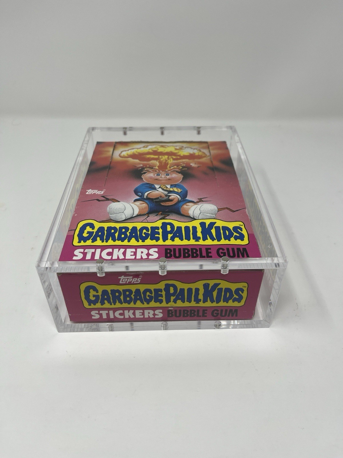 Acrylic Display Case Magnetic Lid FITS Garbage Pail Kids OS1 Series 1 Wax Box