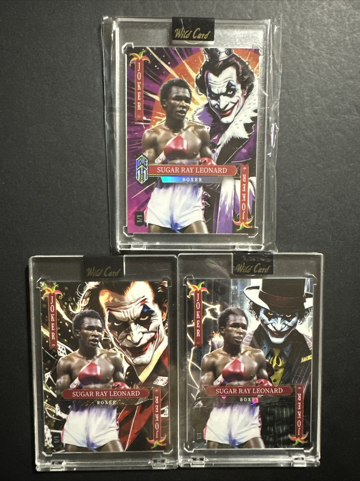 Sugar Ray Leonard True 1/1 -Six 1/1 -Holiday Jokers-10card -See Pics For Details
