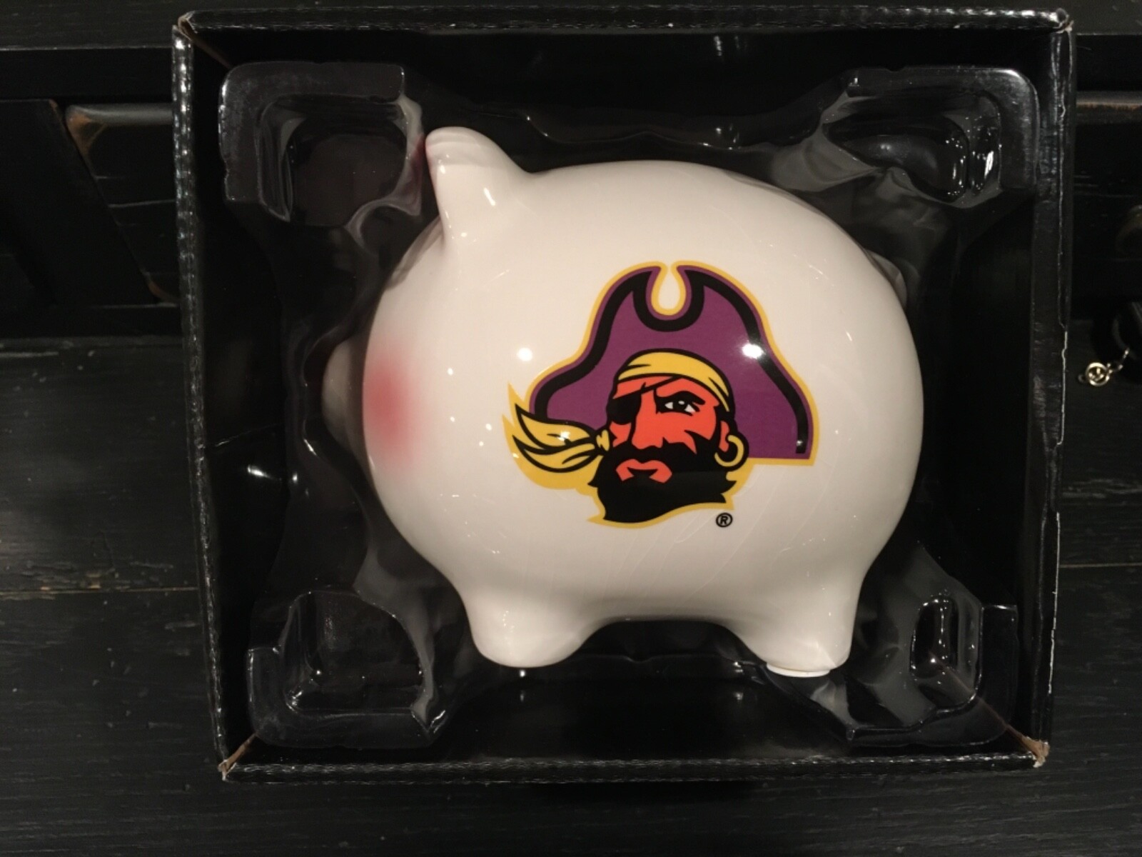 EAST CAROLINA UNIVERSITY PIRATES PIGGY BANK