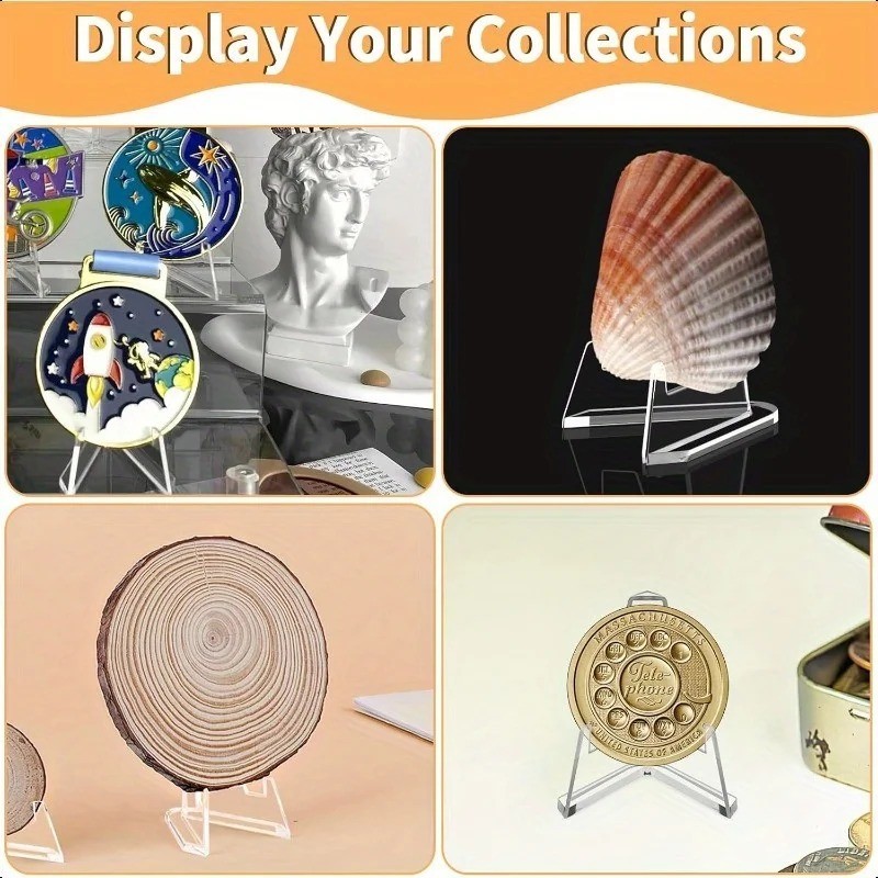 Clear Acrylic Card Stands Holder Choose 1/5/10/20/30 Pack Sports Graded Display