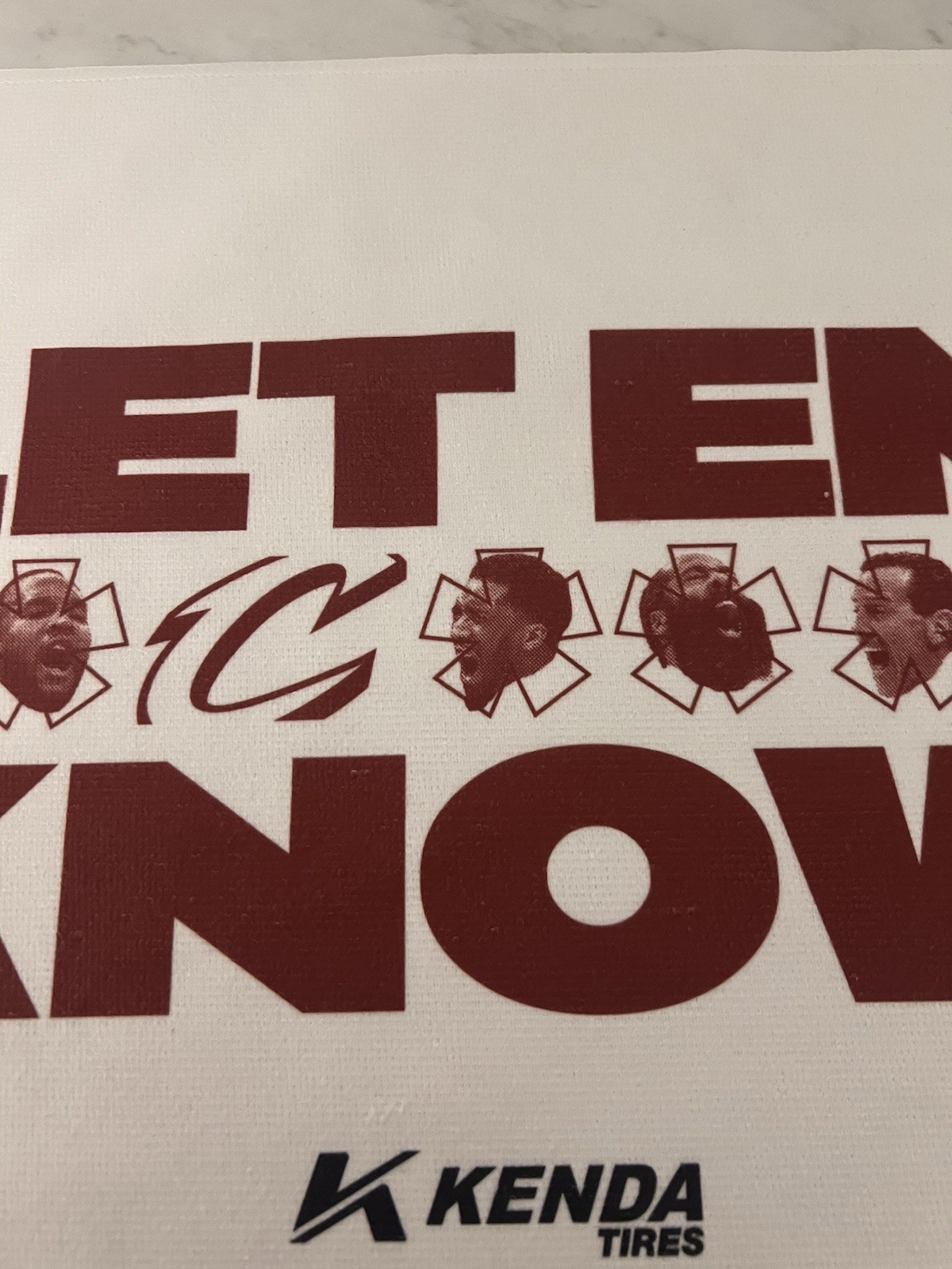Rally Towel Faces SGA 4/18/26 Cleveland Cavaliers Cavs Let Em **C**** Know Gam 1
