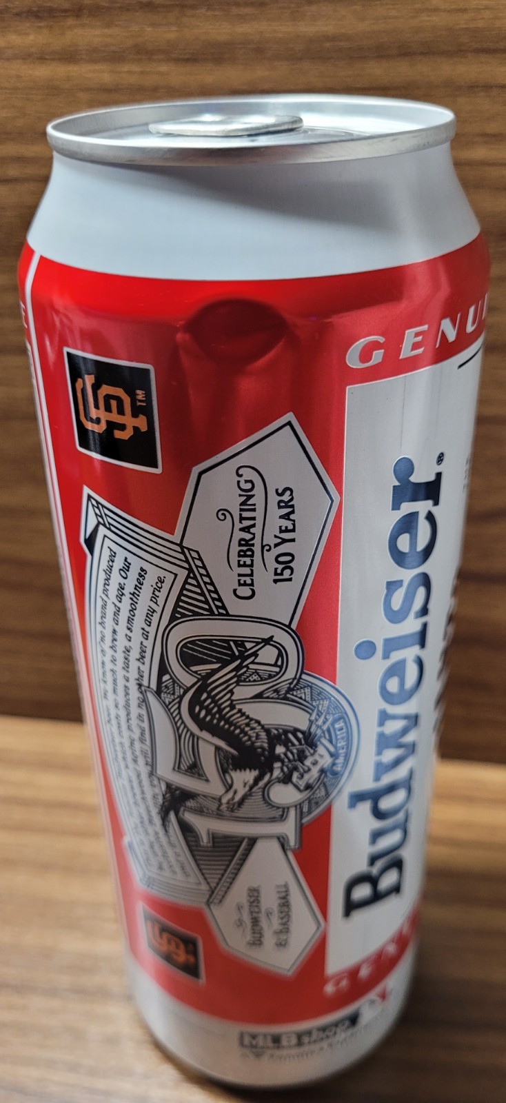 San Francisco GIANTS Budweiser 25oz – MLB – 2026 – BEER CAN