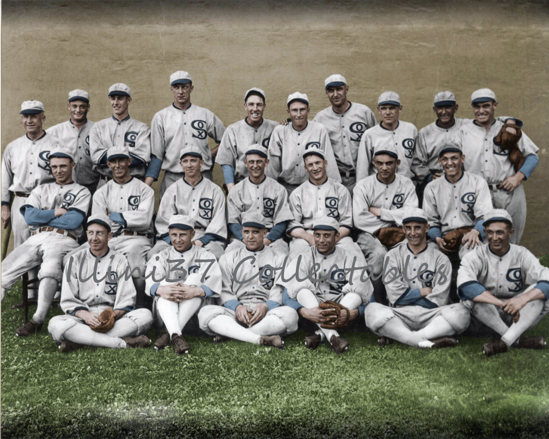 1919 CHICAGO WHITE SOX BLACK SOX BASEBALL TEAM 8X10 COLOR PHOTO