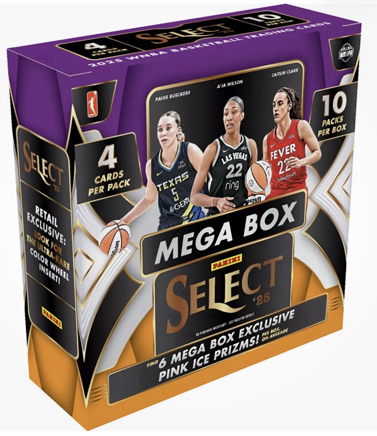 2025 Panini Select WNBA Mega Box Factory Sealed Case (20 Boxes)
