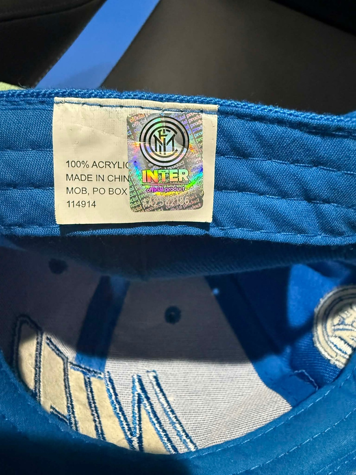 Inter Milan Blue Adjustable Hat | INTER Logo Official Product