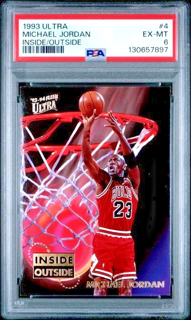 Michael Jordan 1993-94 Fleer Ultra – Inside Outside #4 PSA 6