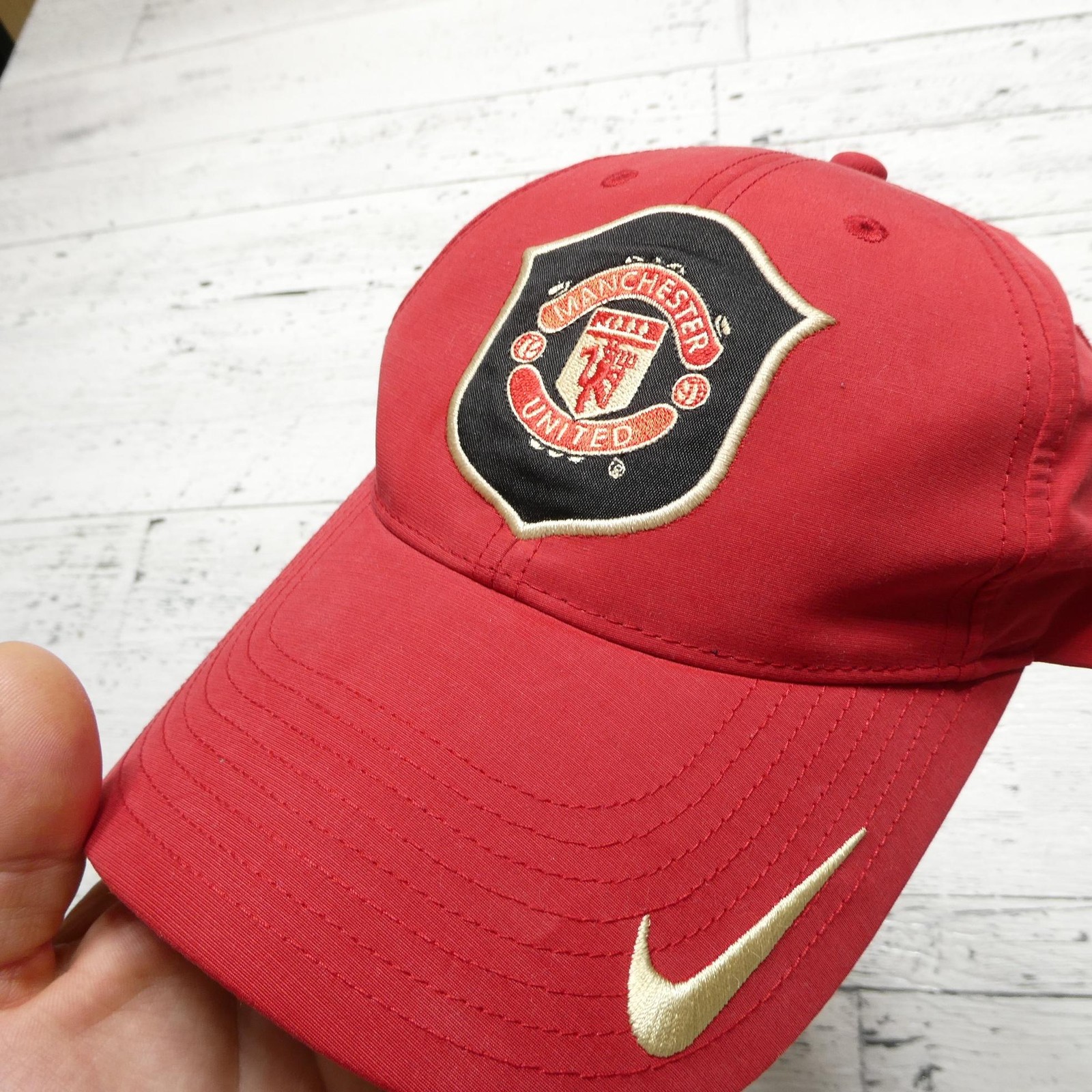 Manchester United Hat Cap Strap Back Mens Red Soccer Football Club Nike