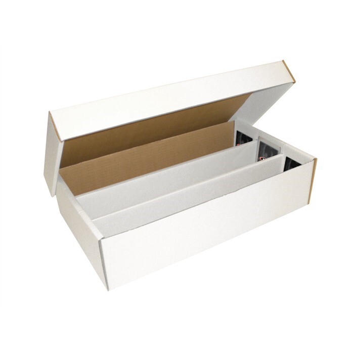 BCW 3000 Count Super Shoe Box Gaming Baseball Trading Card Storage Fit Toploads