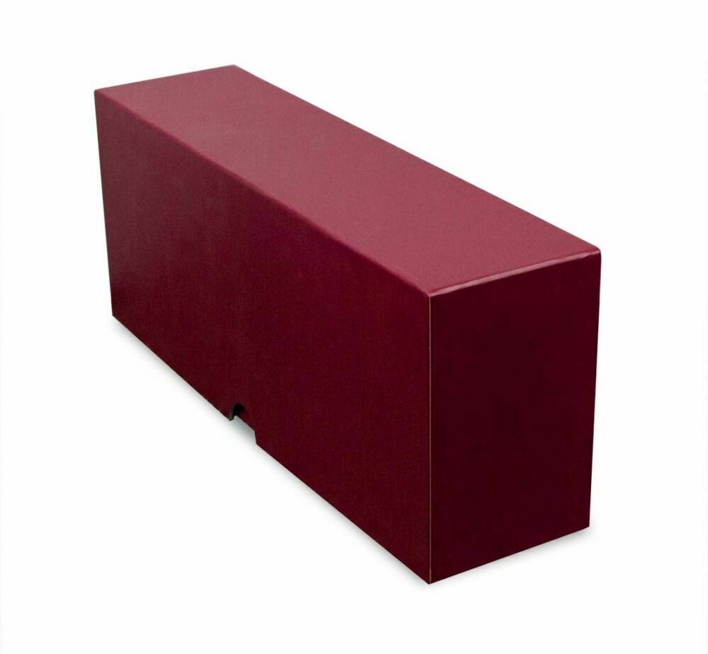 New Burgundy BCW Slotted Graded Trading Card Storage Box – Holds 26 PSA Slabs
