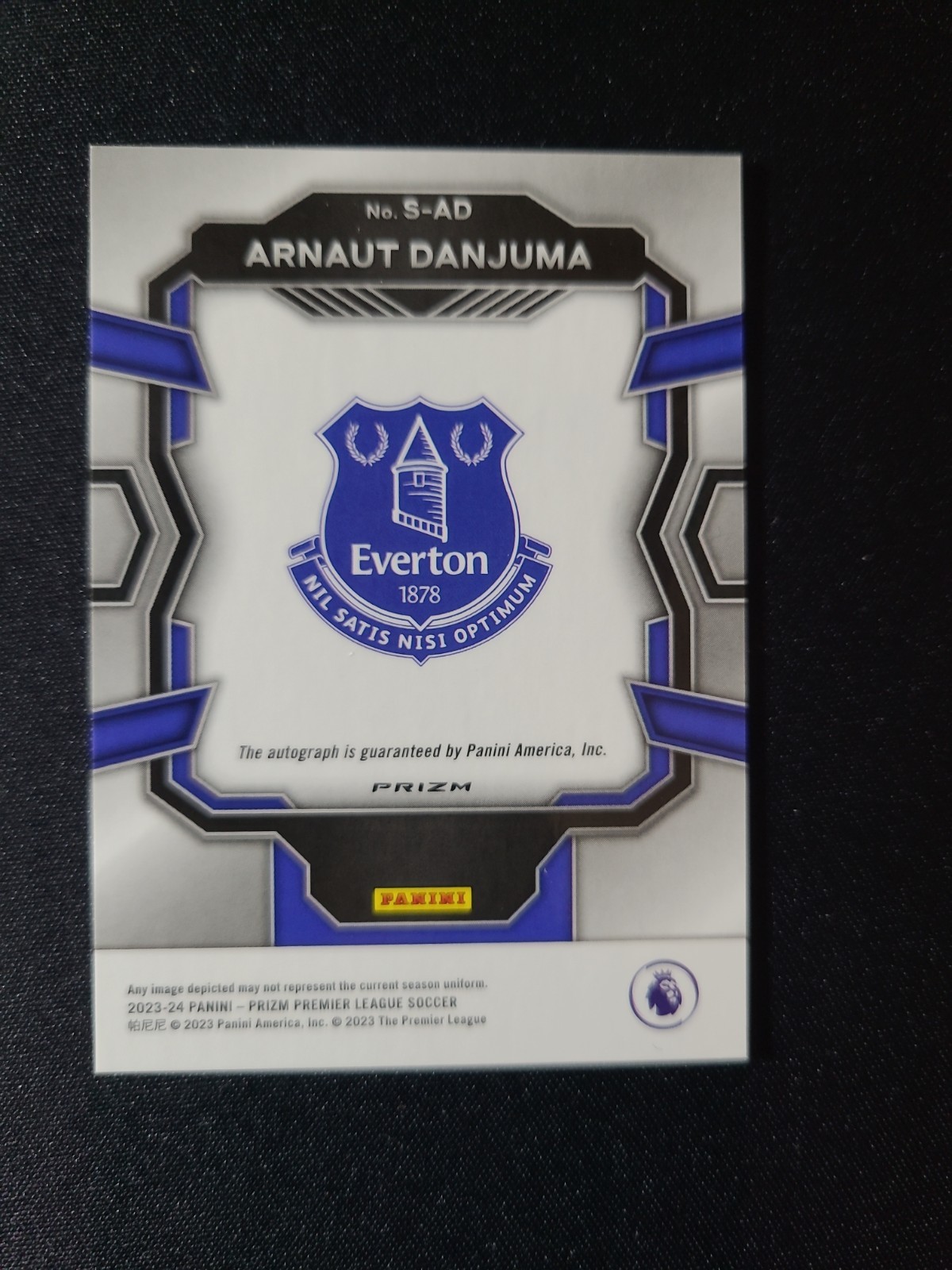 Arnaut Danjuma AUTO (Everto) 2023-24 Panini Breakaway Prizm S-AD