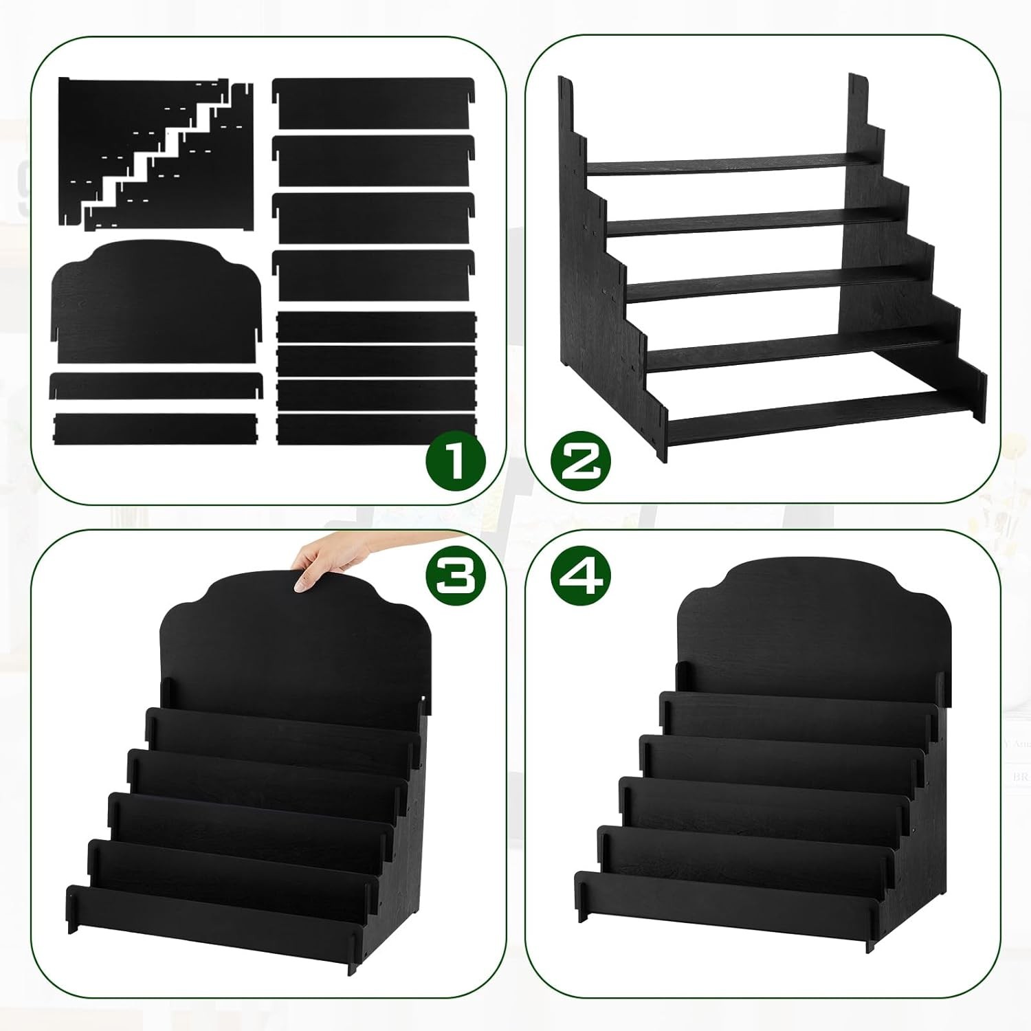 Greeting Card Display Stand Holder for Retail Stores, Postcards, Stickers Rack