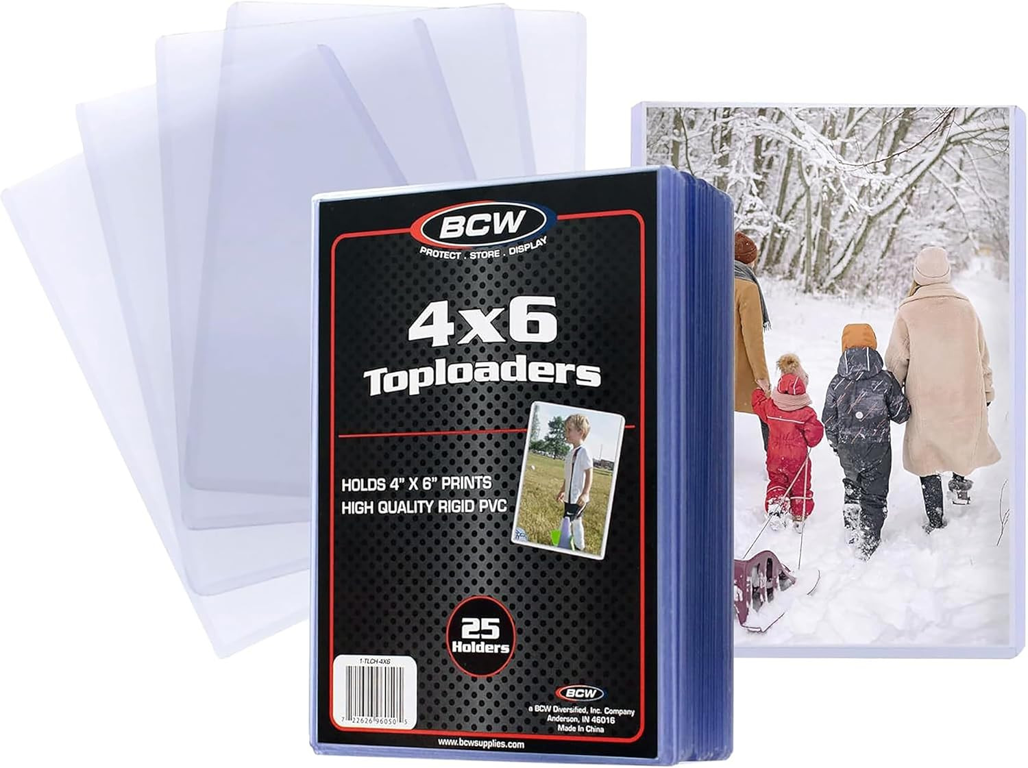 4X6 Post Card & Photo Top Loaders | Rigid PVC Sleeves | 25 Pack | Clear Plast…