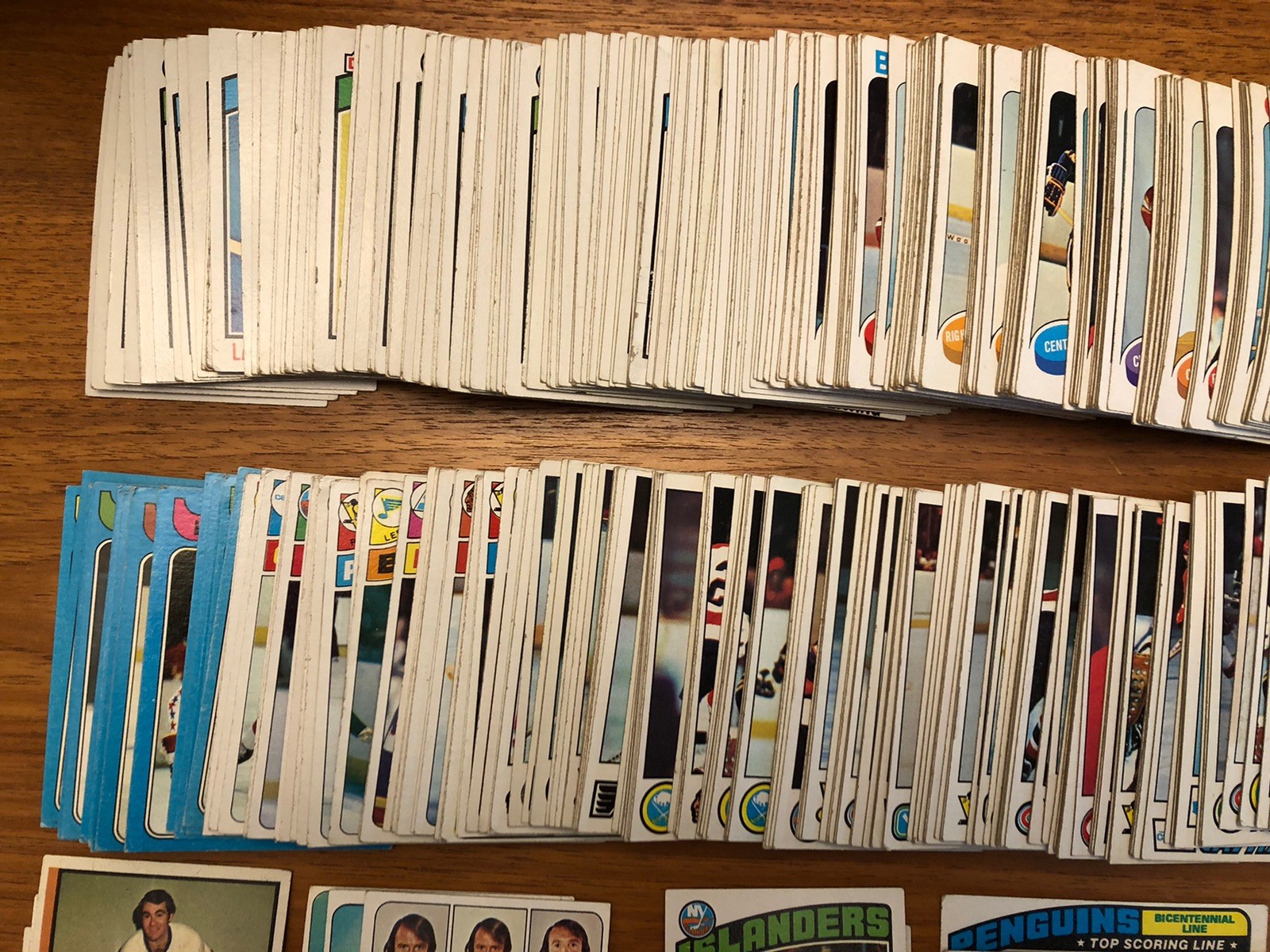(544) 1971-80 Topps Hockey Cards Lot Dupes VG to EX Hull Clarke Mahovlich Hodge