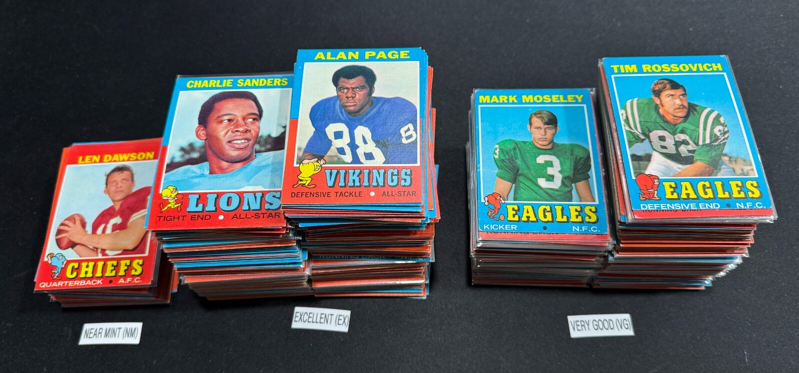 1971 Topps Football Cards 101-263 (P-NM) – You Pick – Complete Your Set
