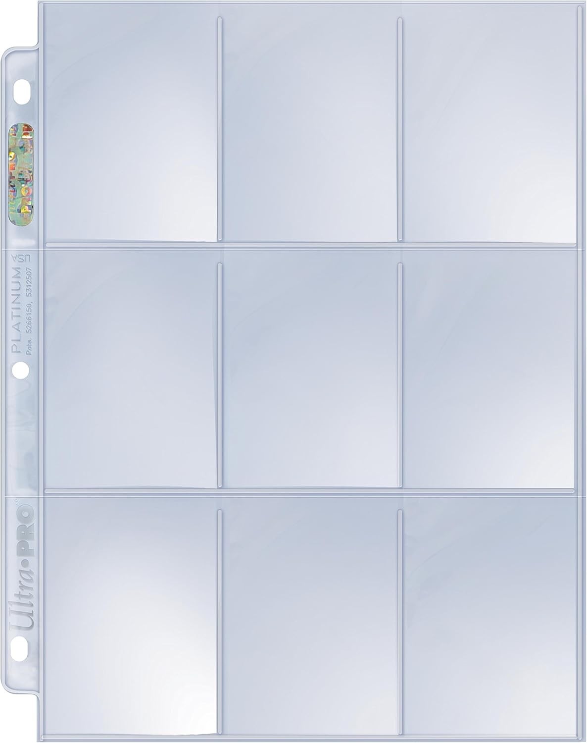 Ultra Pro 9 Pocket Pages Platinum Series 209D (100ct)