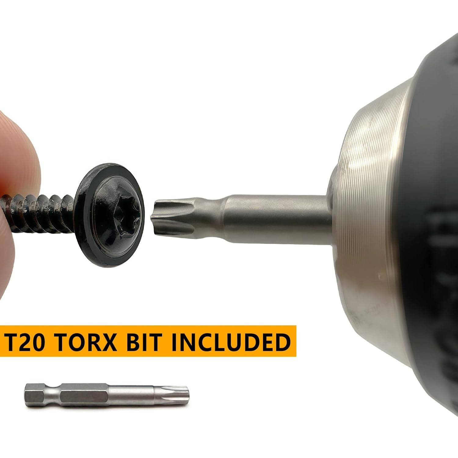 (30 Pcs) #8×1-1/2″ T20 Torx Head Wood Screws Self Tapping Black Truss Screws Rus