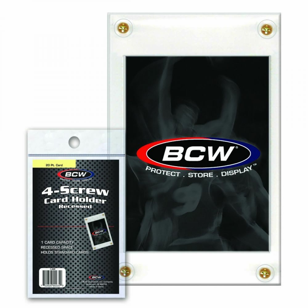 15 BCW Recessed 4-Screw Screwdown Standard Sized Card Holders