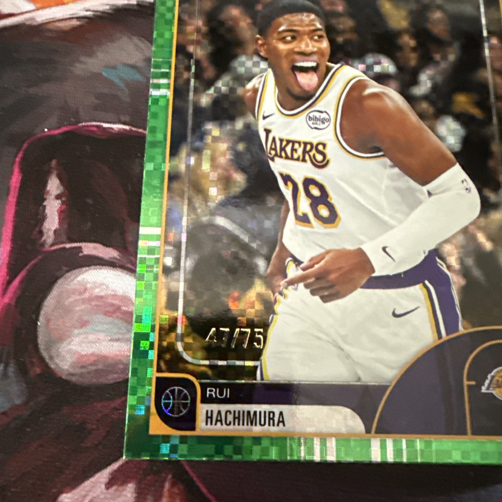 2025-26 Topps NBA Hoops Rui Hachimura Green #1 Los Angeles Lakers 47/75
