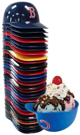 Pick Your MLB Team ICE CREAM SUNDAE HELMET New Baseball Mini Snack Bowl Cup 8oz.