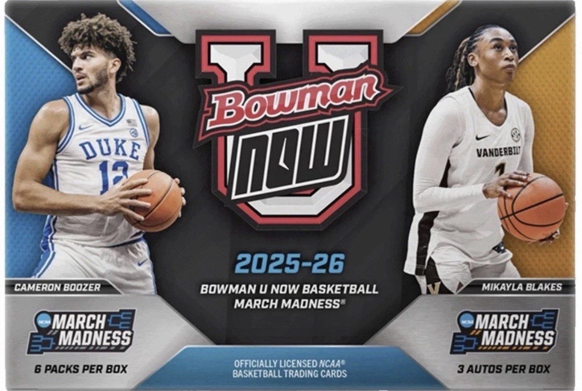 2025-26 Topps Bowman U NOW Basketball March Madness – Hobby Box