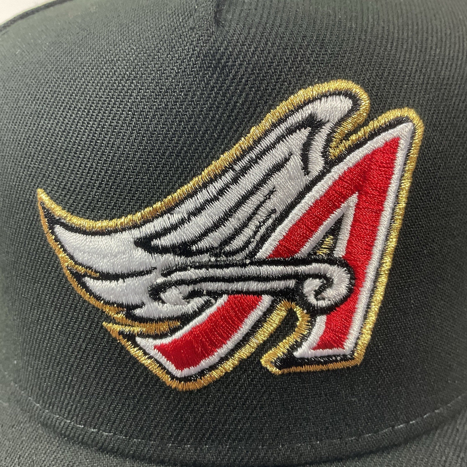 New Era Anaheim Angels Exclusive Black Gold 9FORTY A-Frame Snapback Hat Cap