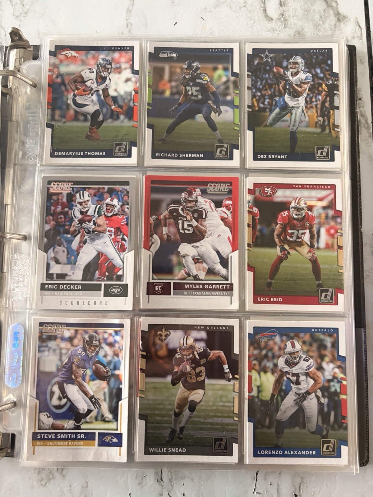 Sports Card Mixed Lot Baseball, Basketball, Football Various Brands Years