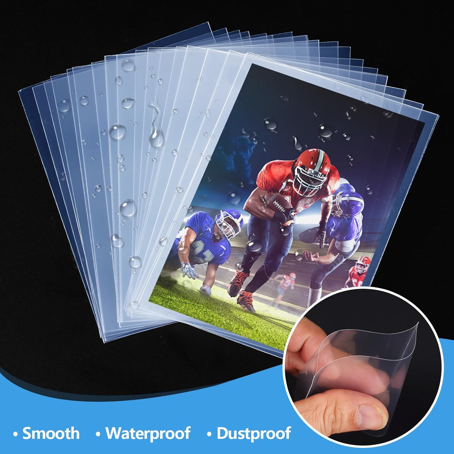 200Ct Card Sleeves, Penny Sleeves for Trading Cards, Pokemon Clear Card Sleeves,