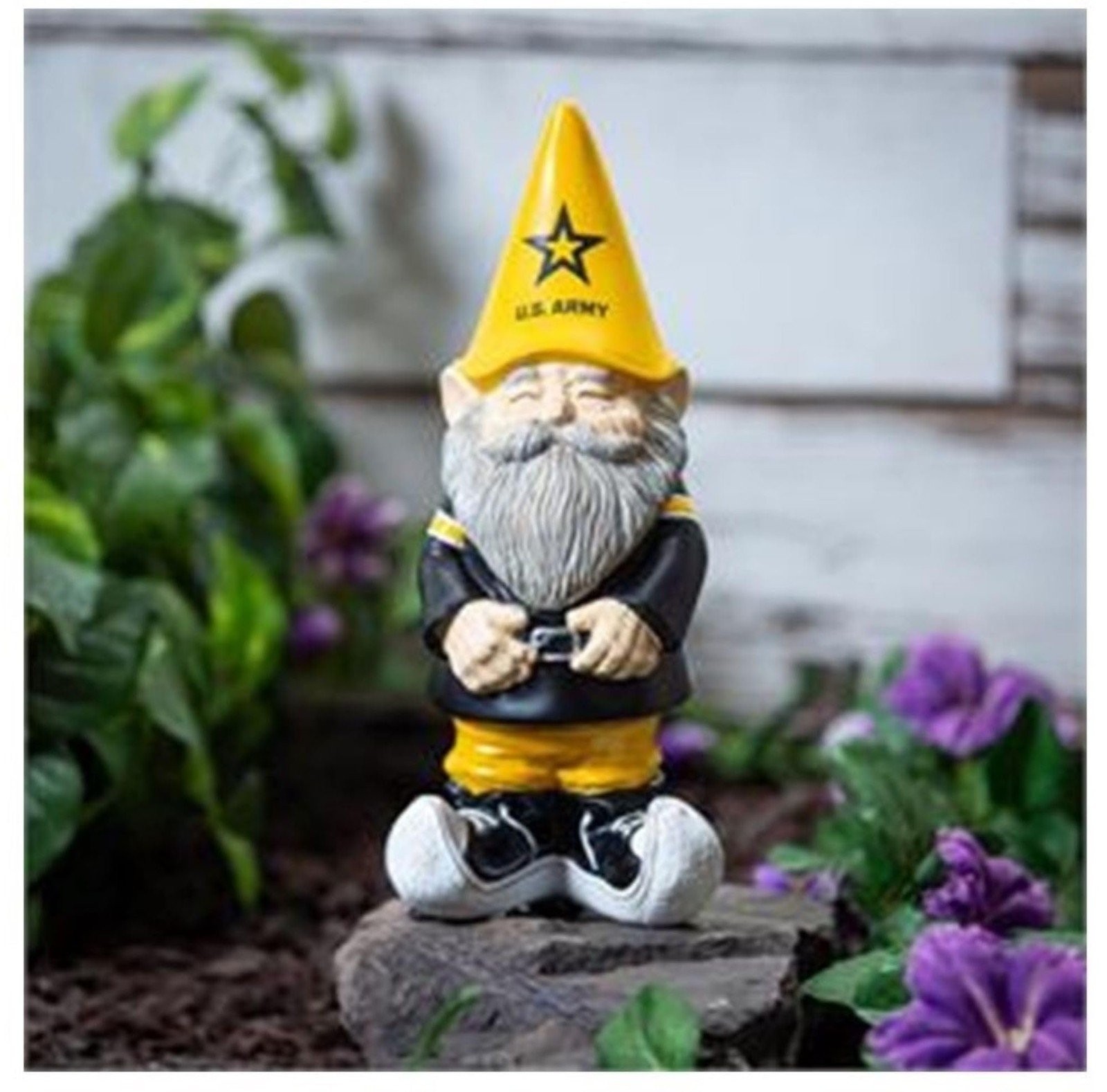 U.S. Army Garden Gnome, 11 Inch Resin Statue, Indoor Outdoor Military Decor…