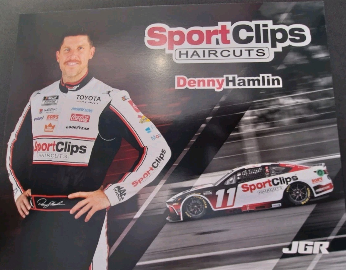 Denny Hamlin 2026 Sport Clips #11 8×10 NASCAR Cup Series Hero Post Card