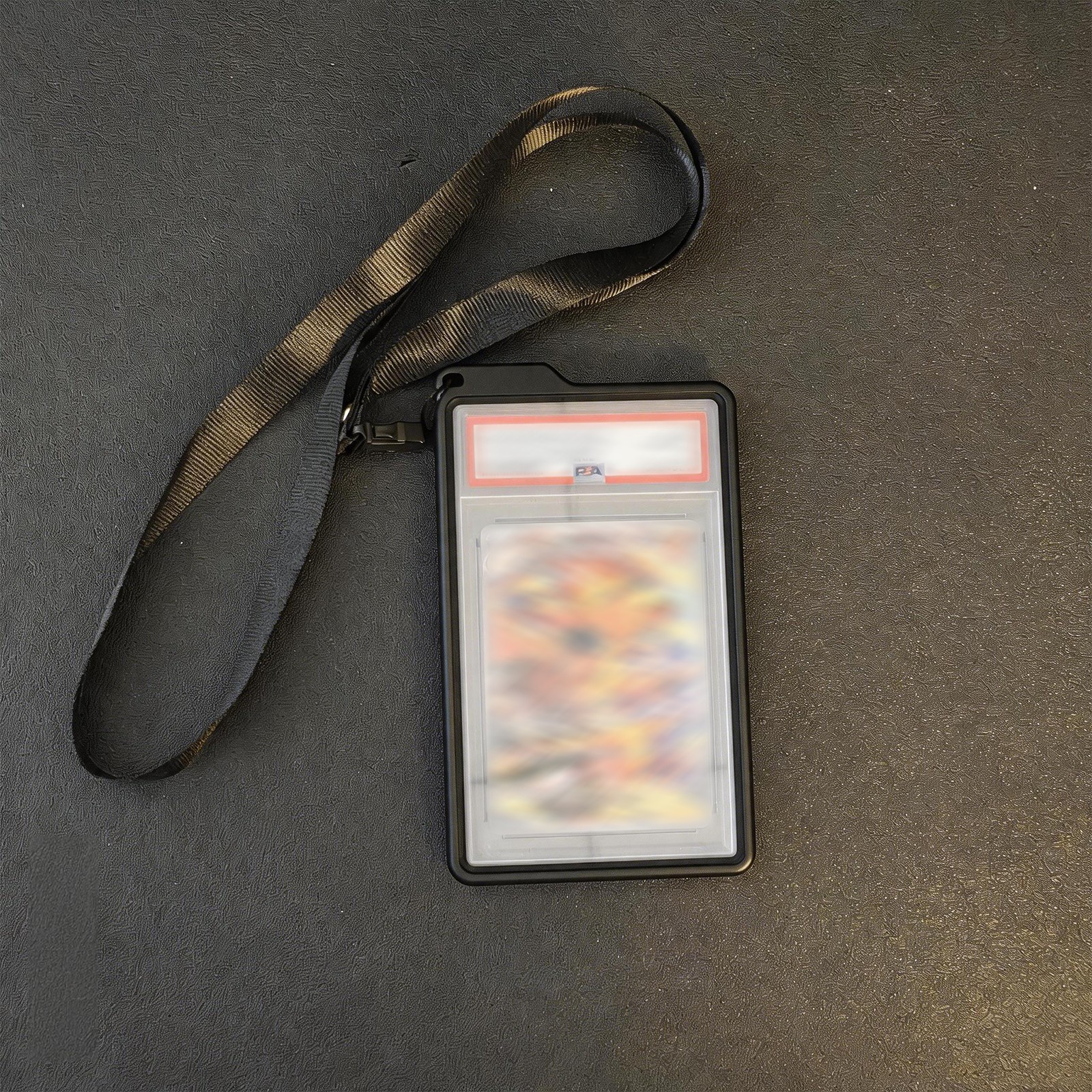 For PSA/CGC 35PT Magnetic Shockproof Graded Card Display Holder Case + Lanyard