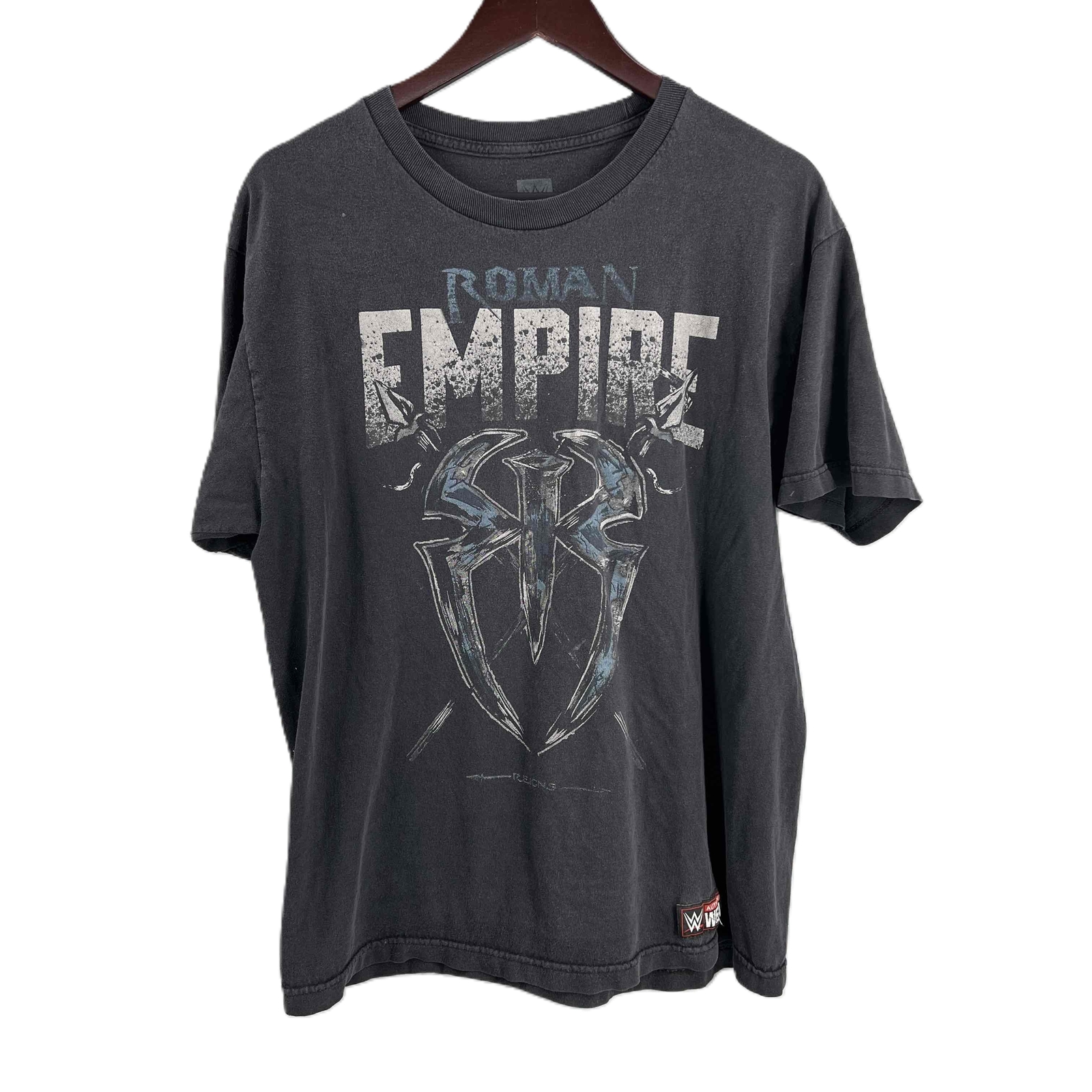 WWE Roman Empire Black Short Sleeve Graphic Print Large T Shirt Spare No One
