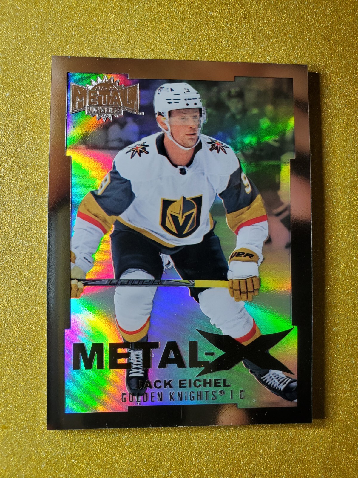 2021-22 Skybox NHL Metal Universe #MX31 Jack Eichel METAL X Holo SSP CASE HIT