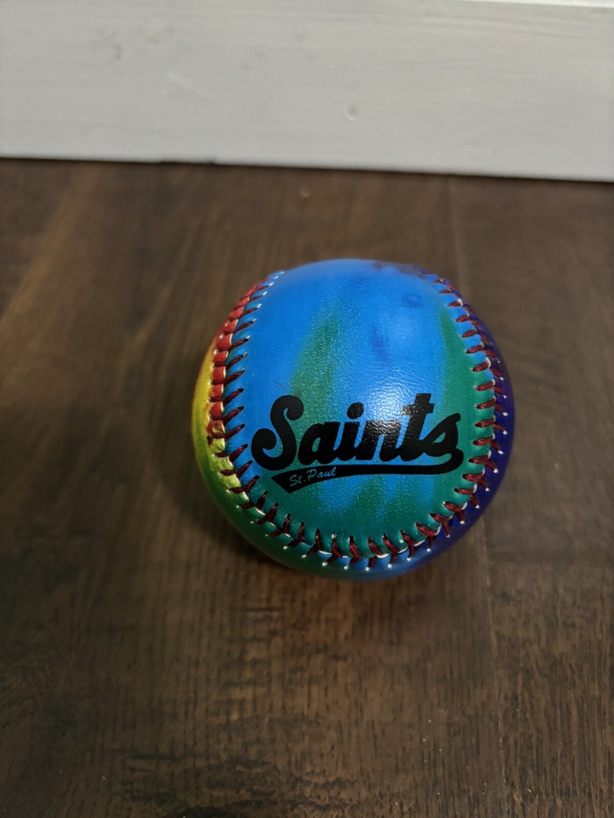 St Paul Saints Tie Dyed Baseball Sga Promo Ball Minor League