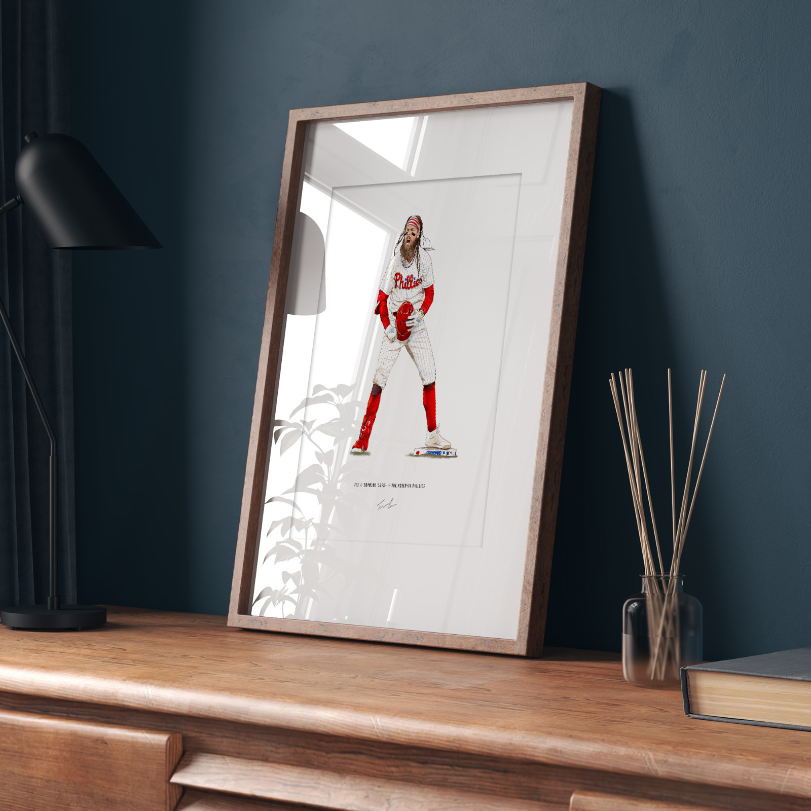 Brandon Marsh Philadelphia Phillies Baseball 8×10 Print Poster Art Illustrated