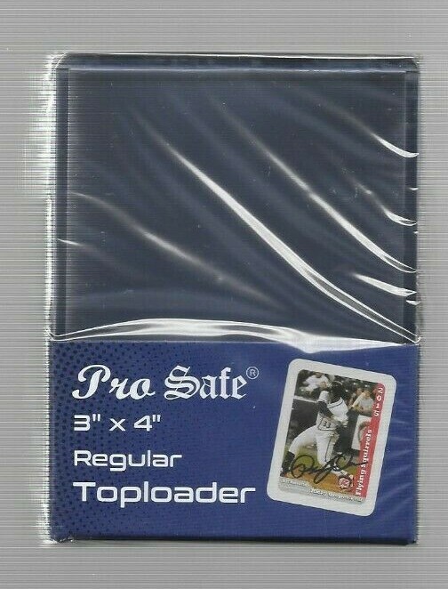 500 TOPLOADERS 3 X 4 CARD HOLDERS 35 PT + 500 SOFT SLEEVES NEW TOP LOAD