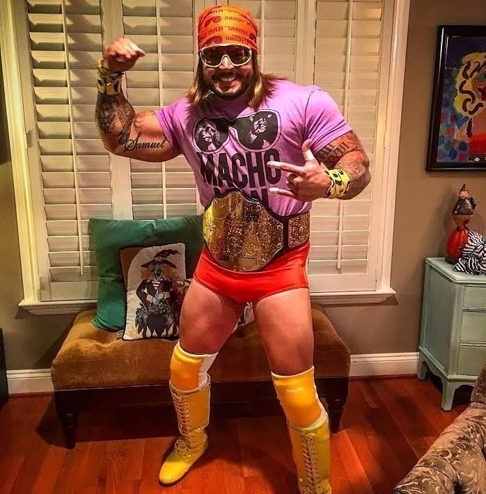 Macho Man Randy Savage Colored Costume Glasses Bandana