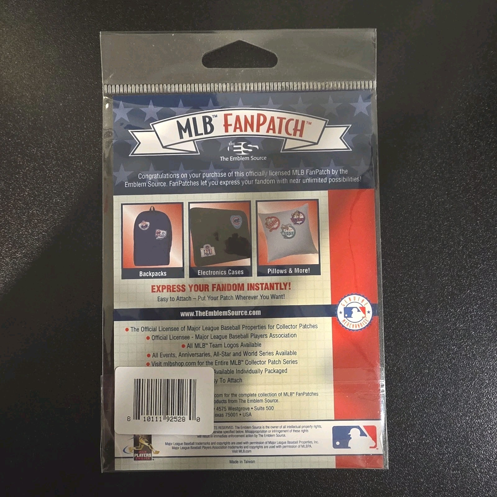 2024 MLB World Series Patch 2″ x 2 1/4″ Official Pkg NY Yankees LA Dodgers