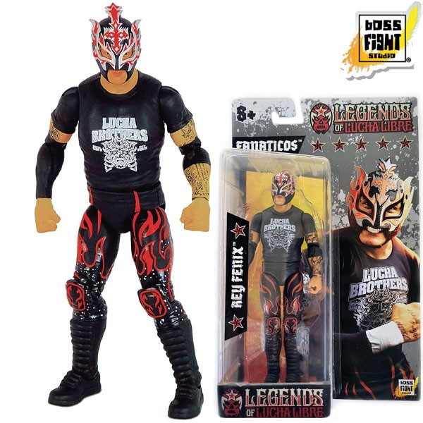 Boss Fight Studio Legends of Lucha Libre Fanaticos Rey Fenix Figure Bad Box Read