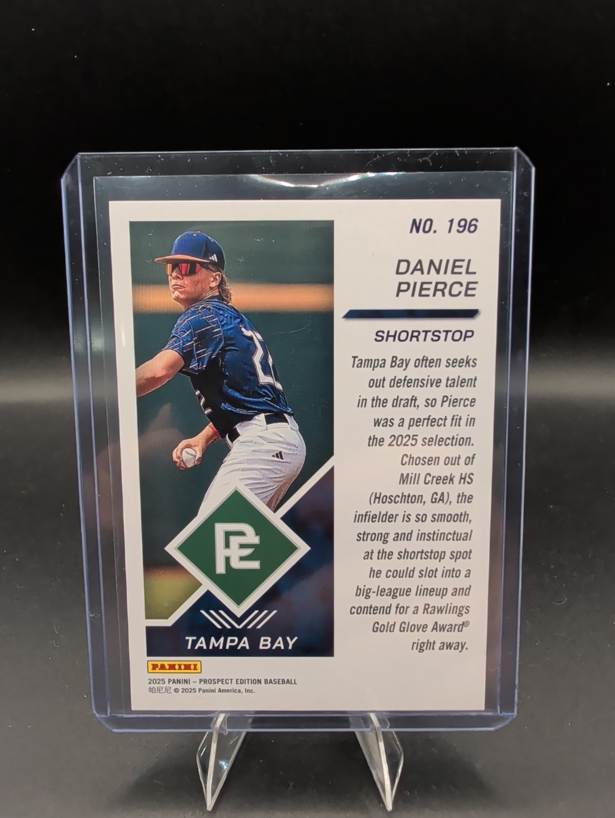 2025 Panini Prospect Edition – Daniel Pierce #196 Bronze /199 (RC)