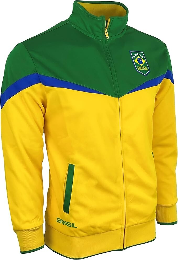Adult Brazil Track Jacket – Icon Sports – Adult Sizes – Official National Team