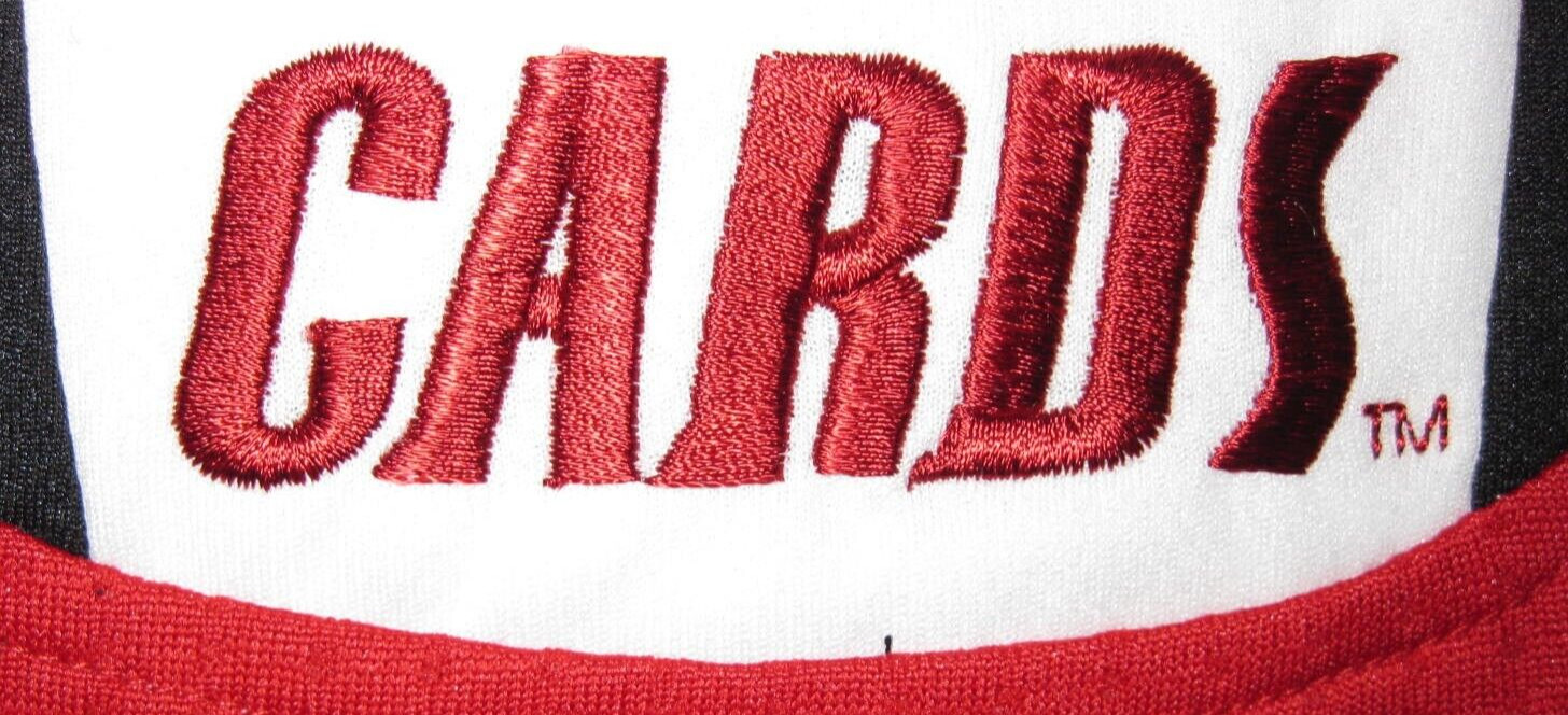 Louisville Cards #35 Men’s Adidas Replica Basketball Jersey – Red, White, Black
