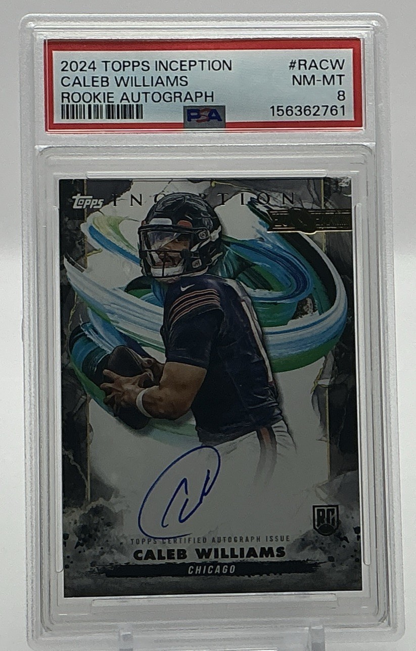 Caleb Williams 2024 Topps Inception – Rookie Auto #RA-CW (AU, RC) PSA 8 Bears