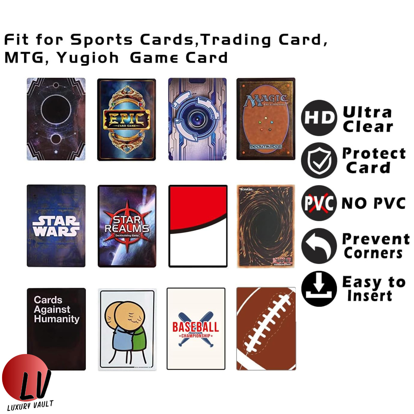 Soft Penny Card Sleeves TCG Clear 3×4 100, 200, 300, 400, 500, 1000, 5000, 10000